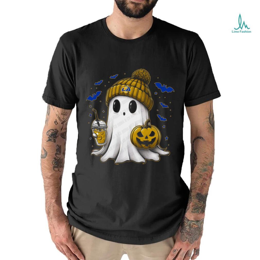 Halloween Los Angeles Rams NFL Football Fan Ghost with Pumpkin shirt Halloween Los Angeles Rams NFL Football Fan Ghost with Pumpkin shirt