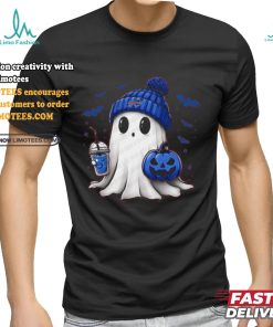 Halloween NFL Buffalo Football Fan Ghost with Pumpkin shirt