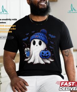 Halloween NFL Buffalo Football Fan Ghost with Pumpkin shirt