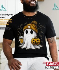 Halloween NFL Football Fan Ghost with Pumpkin shirt