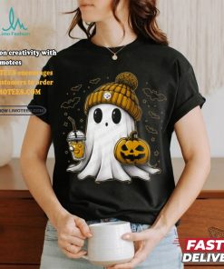 Halloween NFL Football Fan Ghost with Pumpkin shirt