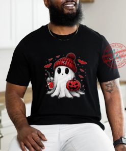 Halloween New England Patriots NFL Football Fan Ghost with Pumpkin shirt