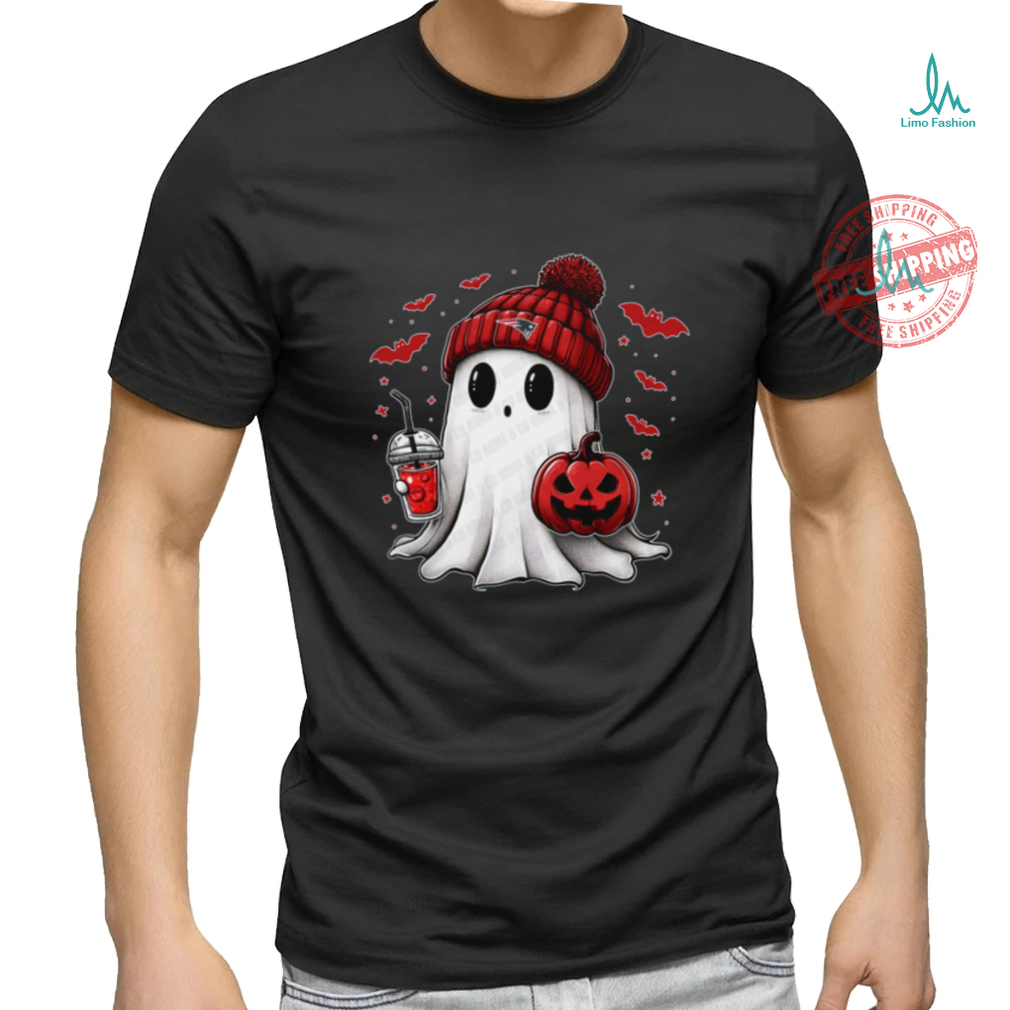 Halloween New England Patriots NFL Football Fan Ghost with Pumpkin shirt Halloween New England Patriots NFL Football Fan Ghost with Pumpkin shirt