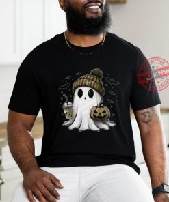 Halloween New Orleans Saints NFL Football Fan Ghost with Pumpkin shirt