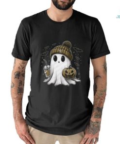 Halloween New Orleans Saints NFL Football Fan Ghost with Pumpkin shirt