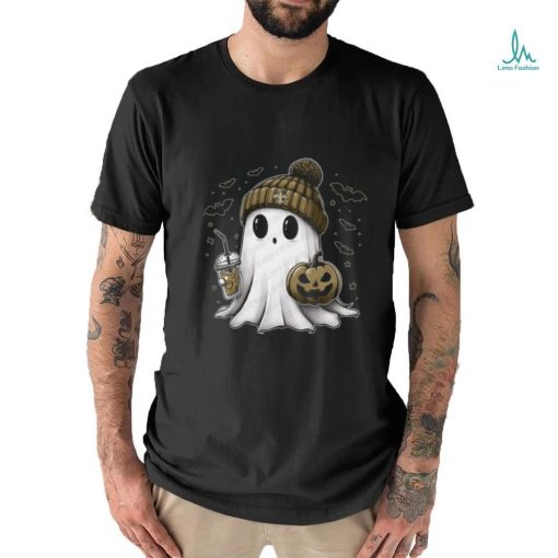 Halloween New Orleans Saints NFL Football Fan Ghost with Pumpkin shirt