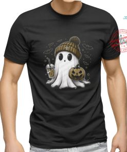 Halloween New Orleans Saints NFL Football Fan Ghost with Pumpkin shirt