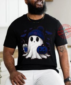 Halloween New York Giants NFL Football Fan Ghost with Pumpkin shirt