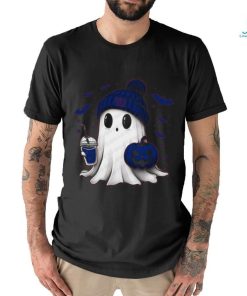 Halloween New York Giants NFL Football Fan Ghost with Pumpkin shirt