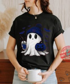 Halloween New York Giants NFL Football Fan Ghost with Pumpkin shirt