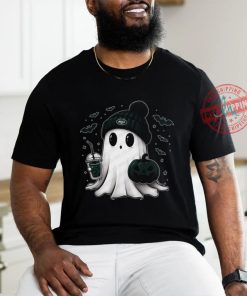 Halloween New York Jets NFL Football Fan Ghost with Pumpkin shirt