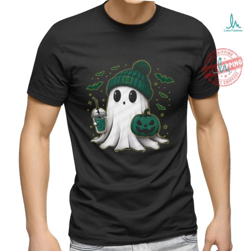 Halloween Oregon Ducks NCAA Football Fan Ghost with Pumpkin shirt