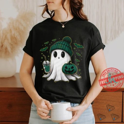 Halloween Oregon Ducks NCAA Football Fan Ghost with Pumpkin shirt