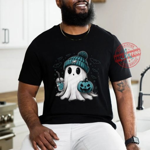 Halloween Philadelphia Eagles  NFL Football Fan Ghost with Pumpkin shirt