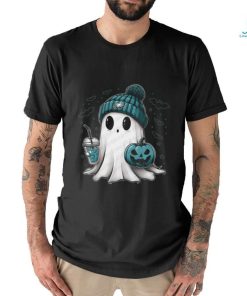 Halloween Philadelphia Eagles NFL Football Fan Ghost with Pumpkin shirt