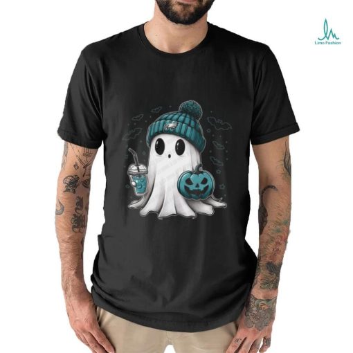 Halloween Philadelphia Eagles  NFL Football Fan Ghost with Pumpkin shirt