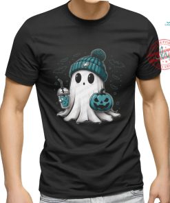 Halloween Philadelphia Eagles NFL Football Fan Ghost with Pumpkin shirt