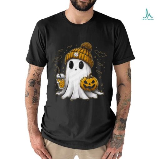 Halloween Pittsburgh Steelers  NFL Football Fan Ghost with Pumpkin shirt