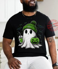 Halloween Seattle Seahawks NFL Football Fan Ghost with Pumpkin shirt