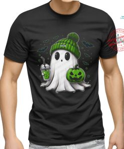 Halloween Seattle Seahawks NFL Football Fan Ghost with Pumpkin shirt