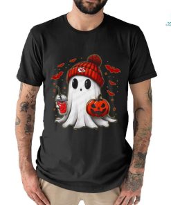 Halloween kansas city Chiefs NFL Football Fan Ghost with Pumpkin shirt