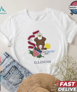 Harebrained Illinois Insurance State Flag Shirt