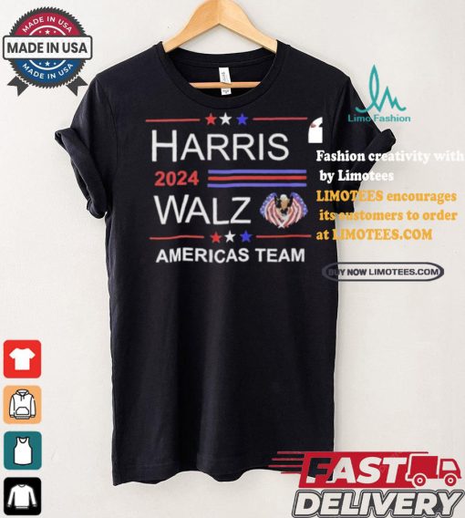 Harris 2024 Walz America’s Team Freedom American Eagle T shirt