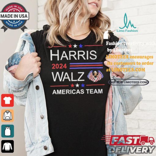 Harris 2024 Walz America’s Team Freedom American Eagle T shirt