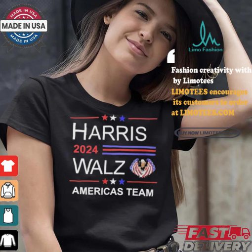 Harris 2024 Walz America’s Team Freedom American Eagle T shirt