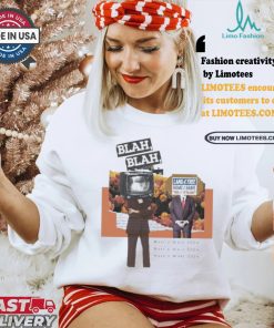 Harris Walz 2024 Tv And Sign Blah Blah Land Of The Free Home Of The Brave Est 1776 T shirt