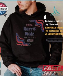 Harris Walz For The People Usa 2024 America Flag Let’s Finish The Job T shirt