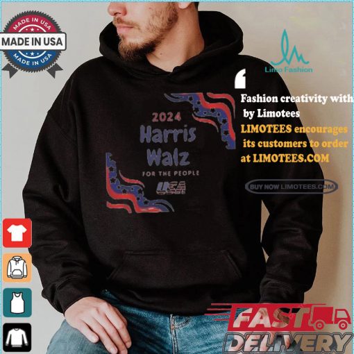 Harris Walz For The People Usa 2024 America Flag Let’s Finish The Job T shirt