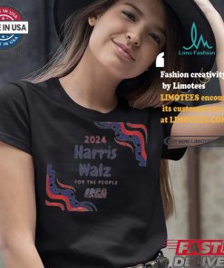 Harris Walz For The People Usa 2024 America Flag Let’s Finish The Job T shirt