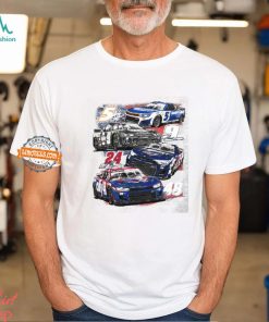 Hendrick Motorsports 2024 Patriotic 4 Car T shirt