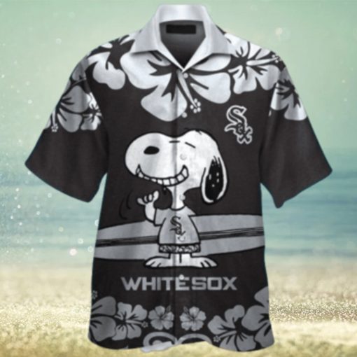 Hibiscus Flowers Snoopy Hawaiian Chicago White Sox Shirt