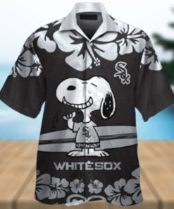 Hibiscus Flowers Snoopy Hawaiian Chicago White Sox Shirt