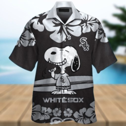 Hibiscus Flowers Snoopy Hawaiian Chicago White Sox Shirt