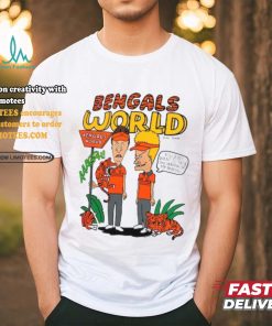 Homage Ash Cincinnati Bengals Beavis And Butthead x Bengals World Tri Blend T Shirt