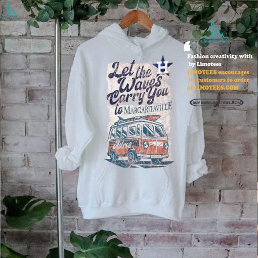 Houston Astros Margaritaville Bus Waves Graphic T Shirt