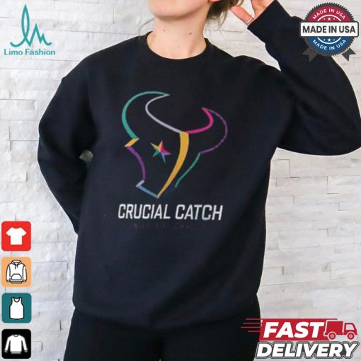 Houston Texans Crucial Catch 2024 Black T Shirt