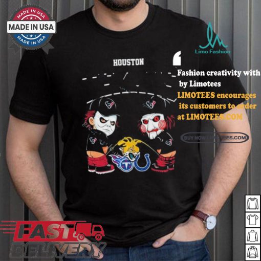 Houston Texans NFL Halloween Peeing Funny Shirt