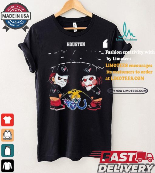 Houston Texans NFL Halloween Peeing Funny Shirt