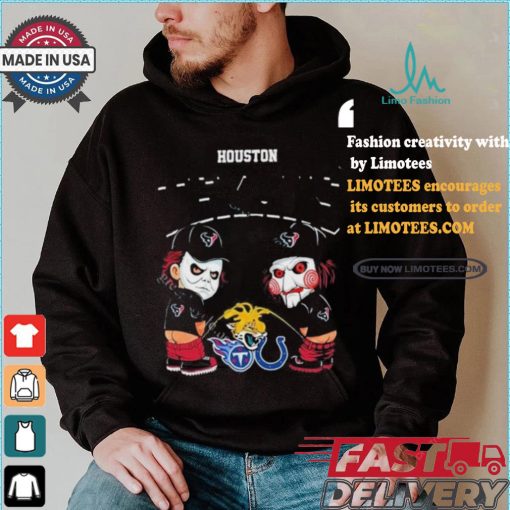 Houston Texans NFL Halloween Peeing Funny Shirt
