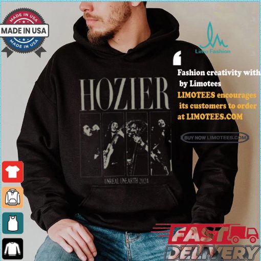 Hozier unreal unearth photo tour concert 2024 shirt