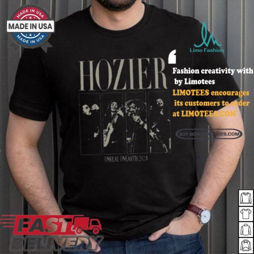 Hozier unreal unearth photo tour concert 2024 shirt