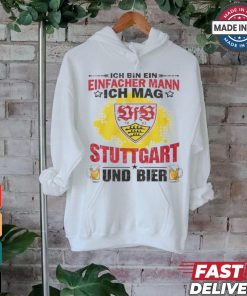 I Am A Simple Man I Like Stuttgart City And Beer T Shirt