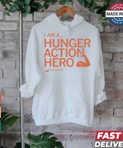 I am a hunger action hero foodbank T shirt