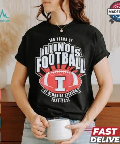 Illinois Fighting Illini 100 Years Of Football 2024 Shirt