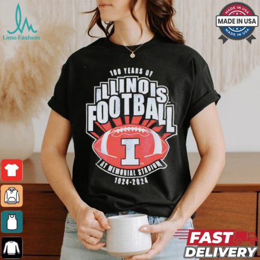 Illinois Fighting Illini 100 Years Of Football 2024 Shirt