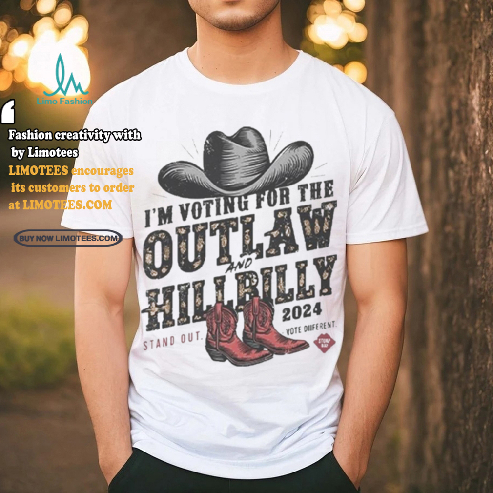 I’m Voting For The Outlaw And The Hillbilly Cowboy Stand Out 2024 Shirt I’m Voting For The Outlaw And The Hillbilly Cowboy Stand Out 2024 Shirt